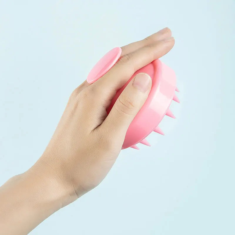 Silicone Scalp Massage Comb - Soft PE Bristles Shampoo Brush for Deep Cleansing, Home SPA & Bath Brush