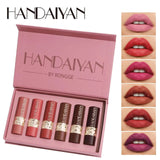 6PCS Velvet Matte Lipstick Set Highly Pigmented Long Lasting Non Drying Silky Smooth Lip Makeup Gift Box For Women