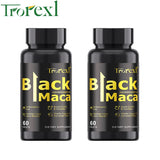 Organic Black Maca Pills 60 Tablets Men Enhancing Supplement Improve Size Endurance Promotes Healthy Energy