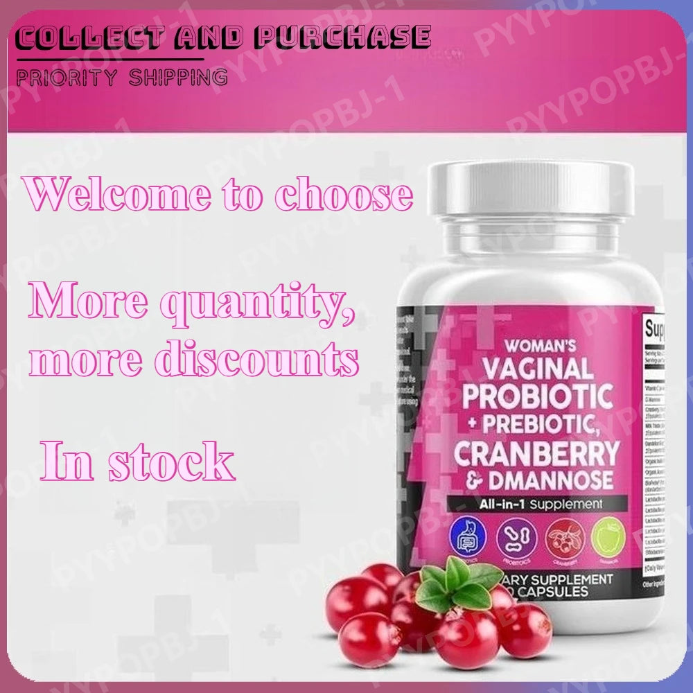 Women Probiotic Capsules with Prebiotics & D-Mannose Nutritional Dietary Supplements and  Daily Wellness Support 60count