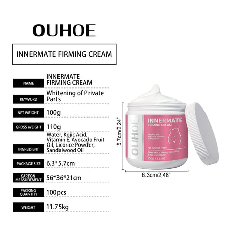 Body Whitening Cream Dark Spot Corrector for Underarms Knees Inner Thighs Brightening Moisturizing Intimate Area Lighten Lotion