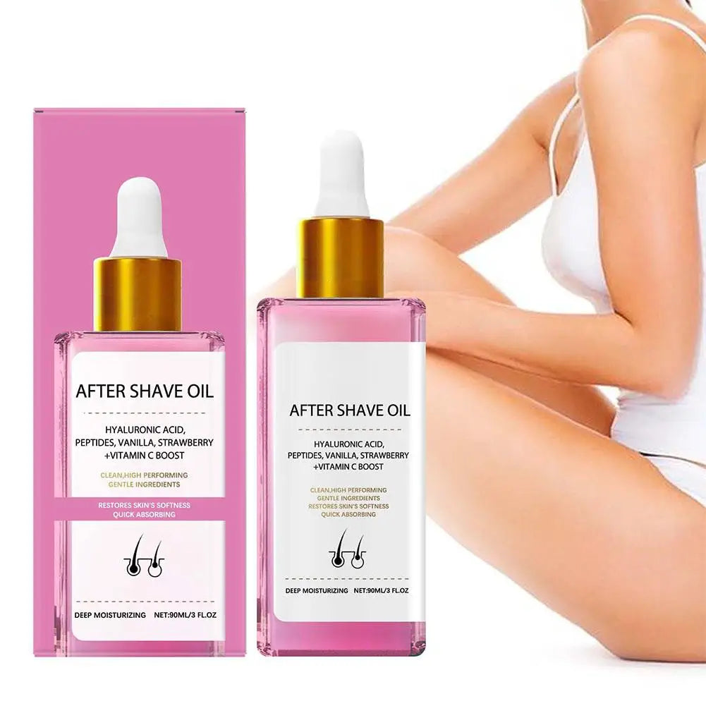 Hair Removal Care - 90ml Strawberry Hair Removal Aftercare Oil, 60g Hair Removal Cream, For Armpit Leg Arm Hair Growth Inhibitor