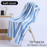 Striped Pattern Towel New Home Soft and Comfortable Bath Towels for Men and Women, Quick Drying Absorbent Towels For Bathroom