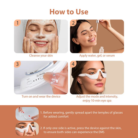 Eye Massager 3D Eyes Relax Massager Fatigue Relief Lighten Dark Circles Beauty Eye Care
