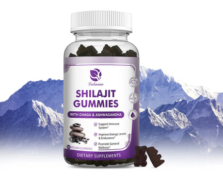 100% Himalaya Pure Shilajit Gummies 13 in 1 Original Mineral Health Supplement Non-GMO Brain Memory Cognitive Energy Health