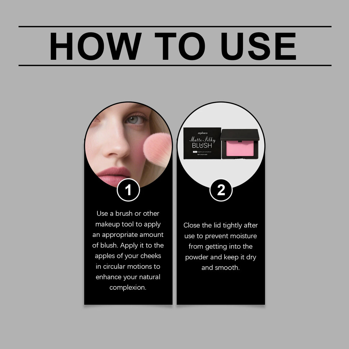 Multicolor matte silky blush, adheres well, long-lasting, easy to blend, gives a youthful, lightweight feel, perfect for everyda