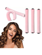 Heatless Hair Curling Rod Headband No Heat Soft Flexi Rollers Lazy Curls with Hook Sleeping Hair Styling Tool for Natural Look