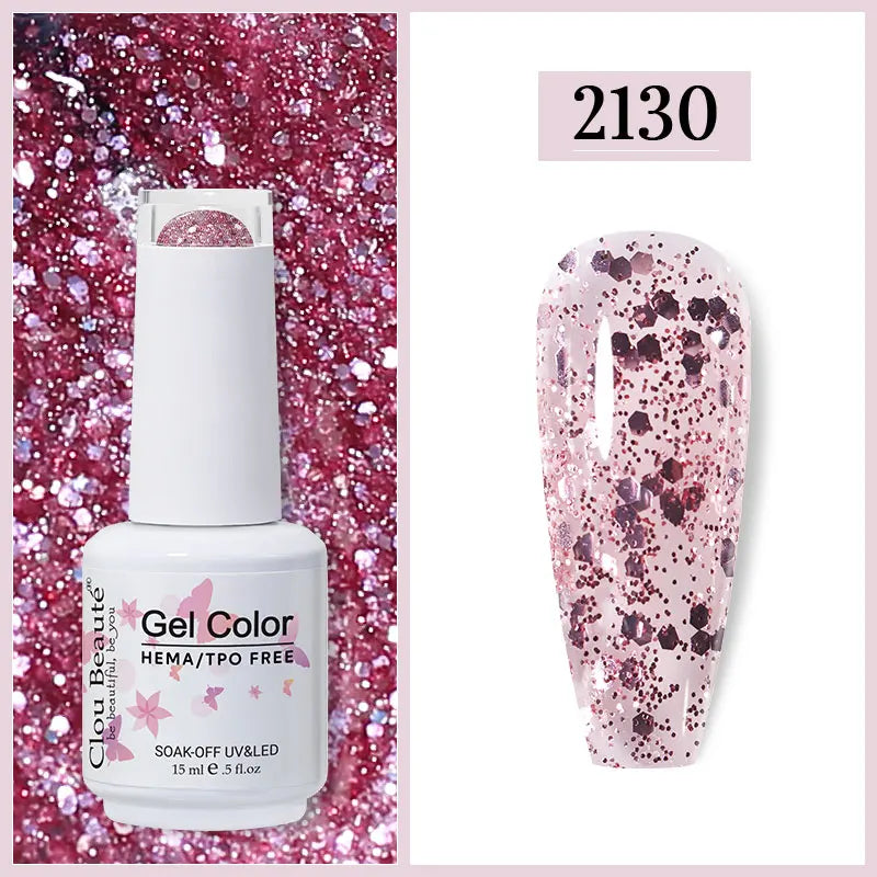 Clou Beaute Gel Nail Polish Neon Brown Royal Blue Red Green Pastal Nude Nail Art Varnishes Gel Lacquer HEMA/TPO FREE UV Gel Nail
