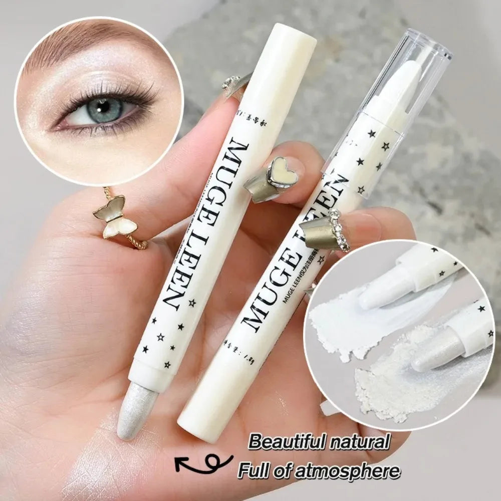 Glitter Eyeshadow High Gloss Pen Matte Diamond Highlighter Pen Waterproof Brighten Silkworm Makeup Pencil Shiny Eyelids Cosmetic