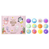 12pcs Organic Bath Bombs Set with Surprise Toys Inside Essential Oi Moisturizing Skin Care Relaxing Bathtime Gift for Boys Girls