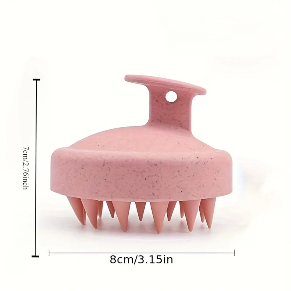1pc Silicone Shampoo Brush Body Massage Brush Bath Shower Brush Salon Hairdressing Tool Scalp Massage Comb Hair Washing Brush