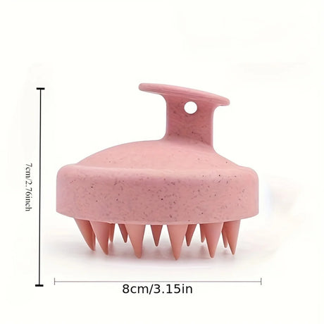 1pc Silicone Shampoo Brush Body Massage Brush Bath Shower Brush Salon Hairdressing Tool Scalp Massage Comb Hair Washing Brush