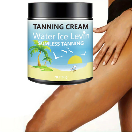 Body Tanning Lotion, Rich in Shea Butter and Coconut Oil, Deeply Moisturizing, Fast Absorbing, Non-Greasy, No Sunburn, Hypoallergenic for Men and Women