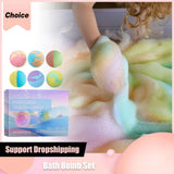 Bath Salt Lasting Fragrance Aromatherapy Floral Scent Exfoliating Moisture Body Wash Cleansing Spa Salt Ball Bubble Bombs Shower