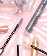 QIBEST Metallic Glitter Liquid Lipstick Makeup Waterproof Lip Gloss Long-lasting Shimmer Metal Diamond Lip Glaze Tint Charming