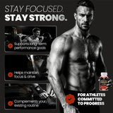 Korean Red Ginseng Capsules- 1500mg Natural High Strength for Men Vitality, Energy, Performance, Focus, Immune Health