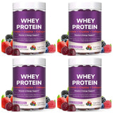 Protein Gummies with Whey Creatine Collagen 12g Protein Muscle Support Energy Nutrition Sugar Free Fitness Supplement 60 Gummies