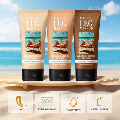 100ml Leg Makeup Long-lasting Waterproof And Anti-Transfer Concealer Even Skin Tone Wheat Tan Brown Liquid Foundation