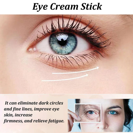 Snail Eye Cream Stick Collagen Fade Fine Lines Wrinkle Lightening Dark Circles Firming Eye Bags Puffiness Moisturizing Eye Cream