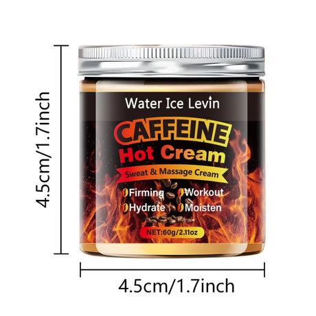 60g Caffeine Thermal Massage Cream - Deeply Nourishing and Firming Moisturizing Cream for Face and Body, Ideal for Exercise, Enhances the Moisturizing System, Moisturizing Cream