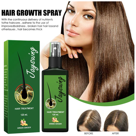 Hair Care Spray Ginger Massage Scalp Improve Dry Damaged Serum Smooth Nourish Repair Roots Anti Hair Loss Essence For Men Women