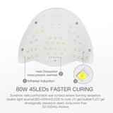 SUN X5 LED MAX Manicure Lamp 45 LEDs UV LED Nail Lamp For Nails Curing Nail Polish LED Nail Lamp Gel Dryer Lamps Nail Tools