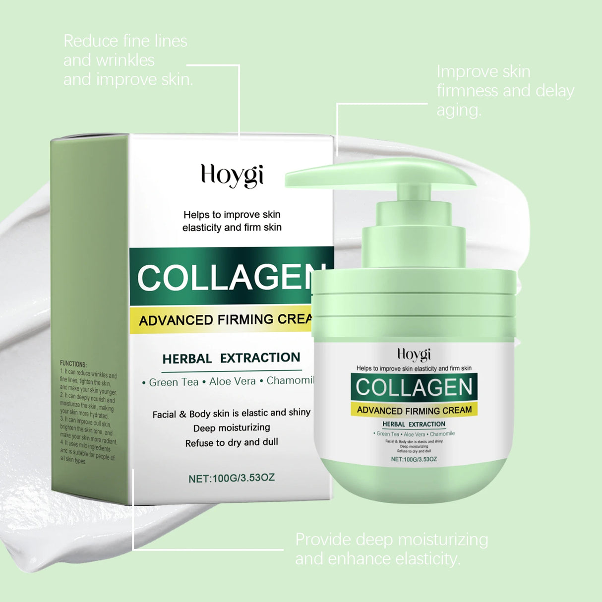 Collagen Body Cream Firming Fade Fine Lines Wrinkle Dark Spots Repairing Drying Body Brightening Moisturizing Cream Skin Care