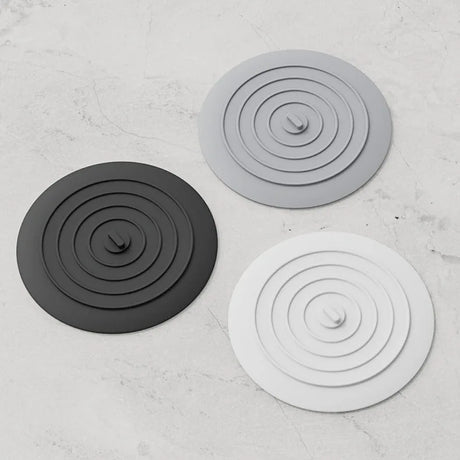 3PCS Bathtub Drain Stopper Cover,6 inch Silicone Bath Tub Plug Essentials Flat Suction for Kitchen Bathroom Laundry Accessories
