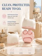 3 Roller Ice Face Roller Cooling Facial Massager with Cat Ear Storage Case Reduce Puffiness Jawline Neck Eye Skincare Massage To