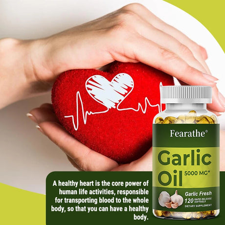 Organic Garlic Extract Capsule for Cardiovascular Health Detox Support Immune Nutrition Supplement