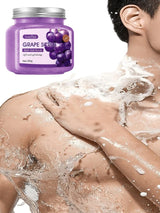 Grape Bath Salt Scrub 350g, Exfoliating, Moisturizing, and Smoothing, Facial and Body Scrub, Hypoallergenic, Physical Exfoliation, Can Be Used on Legs, Knees, Feet, Arms, Hands, and the Entire Body, a Great Gift for Family an