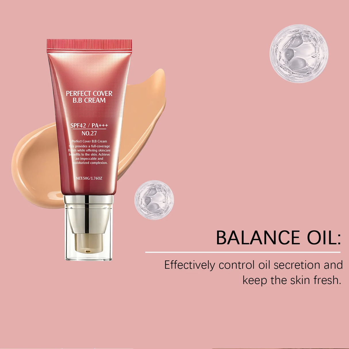 Perfect Cover Bb Cream Brightens Complexion Covering Skin Blemishes Lasting Lightweight Hydrates Moisturize Concealer Corrector