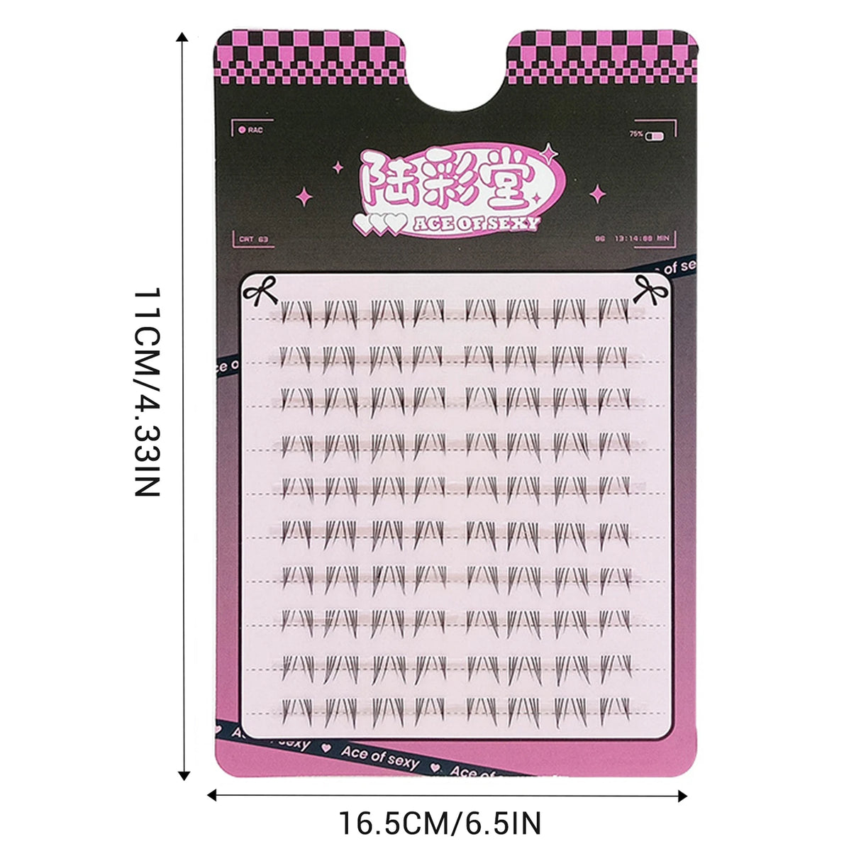 6-7mm ACE Dense Cat Korean Lower Eyelashes Air Fairy Fake Eyelash Segmented Natural Under Lashes Extension Manga Eye Makeup Tool