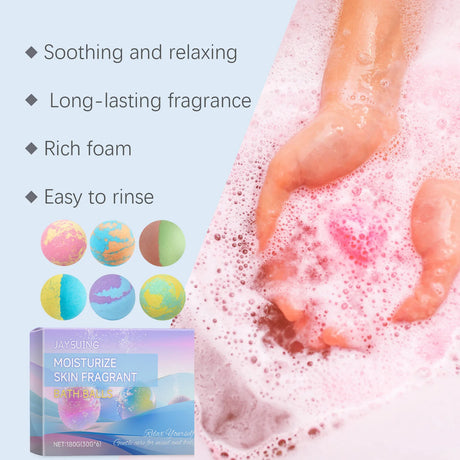 Bath Salt Lasting Fragrance Aromatherapy Floral Scent Exfoliating Moisture Body Wash Cleansing Spa Salt Ball Bubble Bombs Shower