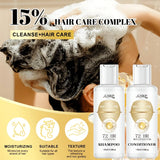 GSWP 72-Hour Moisturising Shampoo and Conditioner Set, enriched with keratin for deep hydration, Ideal as a gift. 100ml + 100ml