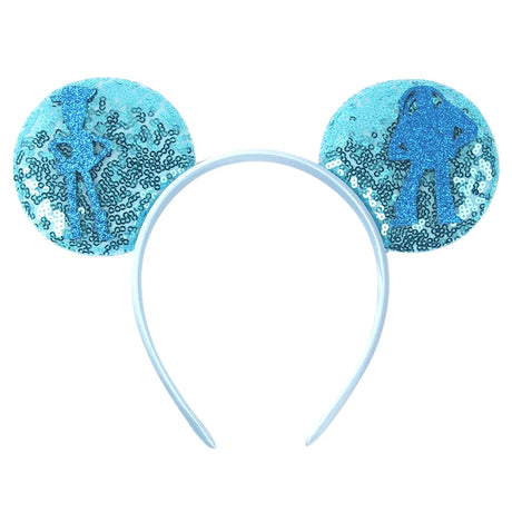 Newest Festival Party Cosplay Mouse Ears Headband 3.3" Ears Glitter Hairband Without Bow For Boys DIY Cartoon Hair Accessories