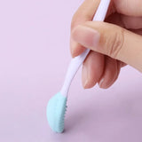 1PC/4PCS Beauty Skin Care Wash Face Silicone Brush Exfoliating Nose Clean Blackhead Removal Brushes Tools With Replacement Head