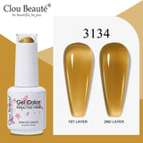 Clou Beaute Translucent Jelly Nude Pink Nail Gel Polish 15ml Vernis Semi Permanent Gel Colorful Varnish Nail Art Manicure Gel