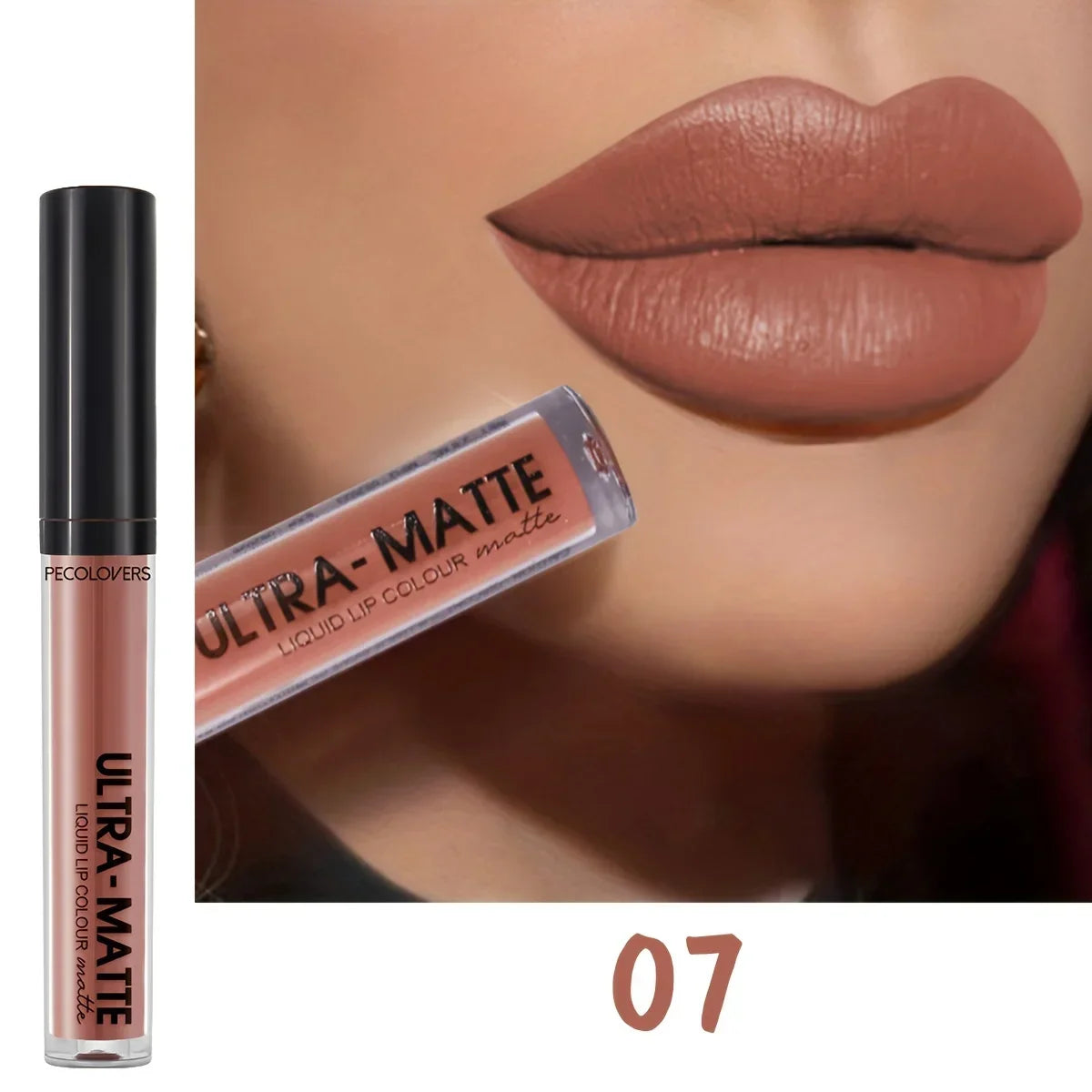 1PC 12-color Matte Lip Gloss, Velvet Sexy Liquid Lipstick, Long-lasting, Waterproof, Lip Makeup