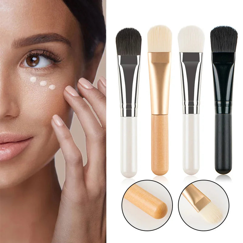 Face Mask Brush Flat Soft Hair Facial Cleansing Skin Care Blender Foundation Applicator Concealer Brush Beauty Makeup Tool