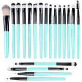 20PCS Eye Shadow Makeup Brush Set Concealer Brush Eye Cosmetic Soft Bristles Eyebrow Eyeliner Brush Portable Beauty Makeup Tools