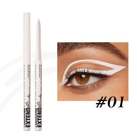 12-Color Fashion Eyeliner Pencil Smokey Punk Style Eye Liner Pen Long-lasting Waterproof Perform Stage Makeup Eyeshadow Stick