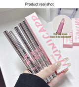 Lip Shadow Liner Pen Matte Lipstick Base Silver Tube Waterproof Lasting Lip Contouring Non-stick Cup Lipliner Pencil With Brush