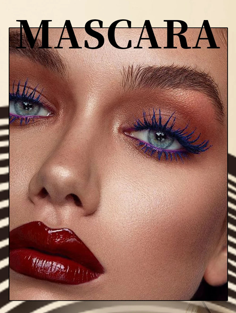 QIBEST 4D Silk Fiber Eyelash Mascara Waterproof Colorful Mascara For Eyelash Extension Thick Lift Lengthening Lasting Makeup