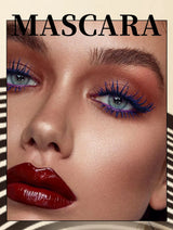 QIBEST 4D Silk Fiber Eyelash Mascara Waterproof Colorful Mascara For Eyelash Extension Thick Lift Lengthening Lasting Makeup