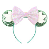 Newest Festival Party Cosplay Mouse Ears Headband 3.3" Ears Glitter Hairband Without Bow For Boys DIY Cartoon Hair Accessories