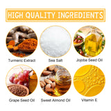Turmeric Body Scrub - Cleanses Skin's Dead Cells, Leaving Skin Smooth And Soft. Skin Cleansing And Exfoliating Scrub.