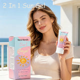 West&Month 2 In 1 UV Protection Body Face Lotion Lightweight Fast Immediate Absorption Long Lasting Hydrating Nourishing Cream Powerful Antioxidant Barrier Protection Against UVA UVB Non Greasy Daily Sun Skin Care Moisturizer