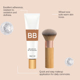 Tinted BB Cream Sunscreen SPF 30++ Full Coverage Invisible Pores Acne Brightening Nude Makeup Waterproof Facial Foundation Kit