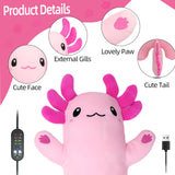 Axolotl Heating Pad for Period Cramps & Menstrual Pain Relief Portable Electric Heat Pads USB Powered Cute Stuff Stuffed Animal